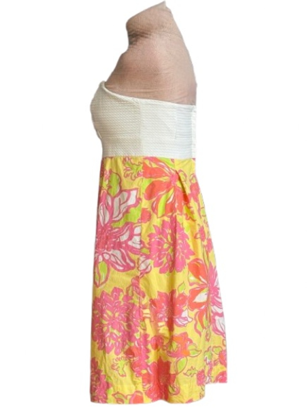 Lilly Pulitzer Betsey Starfruit strapless dress Wmns Sz 6 - Picture 3 of 6
